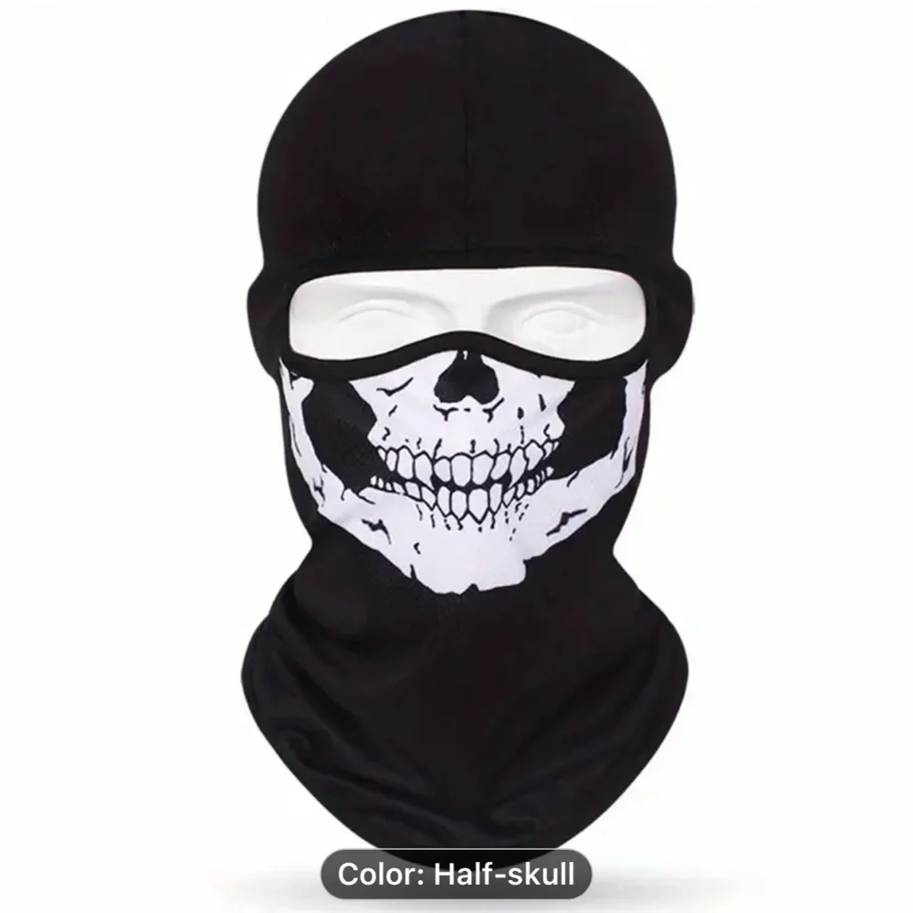 3D Anime Skull Balaclava Full Face Ski Mask